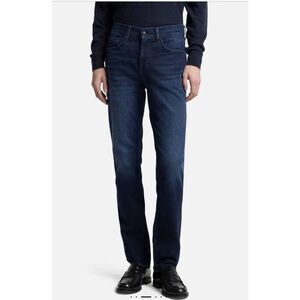 7 For All Mankind Jeans Slimmy Headway Size 36 Inseam 28” Dark Blue